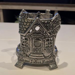 Carson candle holder pewter home sweet home